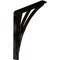 Ekena Millwork Nevio Wrought Iron Bracket, (Single center brace), Antiqued Pale Gold 1 1/2"W x 10"D x 12"H BKTM01X10X12SNEAPG - alternate 1